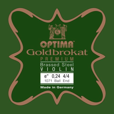 Optima struny pro housle Goldbrokat Premium - motaženo posazí