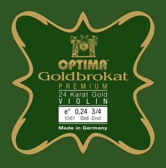 Struny pro housle Goldbrokat Premium 24 Karat Gold E 0,24 K x-ligh