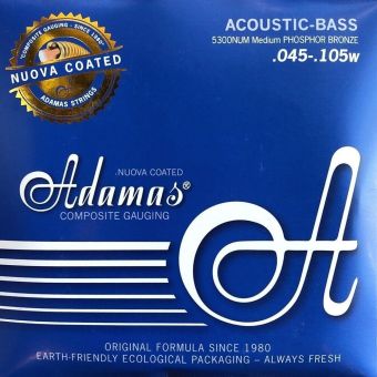 Struny pro akustickou bas-kytaru Nuova coated Sada 4-string Med 5300NU-M