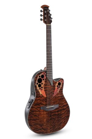 E – akustická kytara Celebrity Elite Plus Mid Cutaway  Dark Tiger Eye CE44P-TGE-G