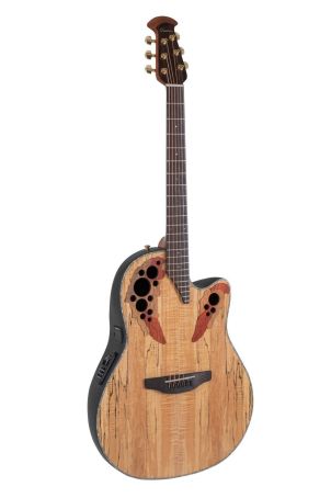 E – akustická kytara Celebrity Elite Plus Mid Cutaway  Natural Spalted Maple CE44P-SM-G